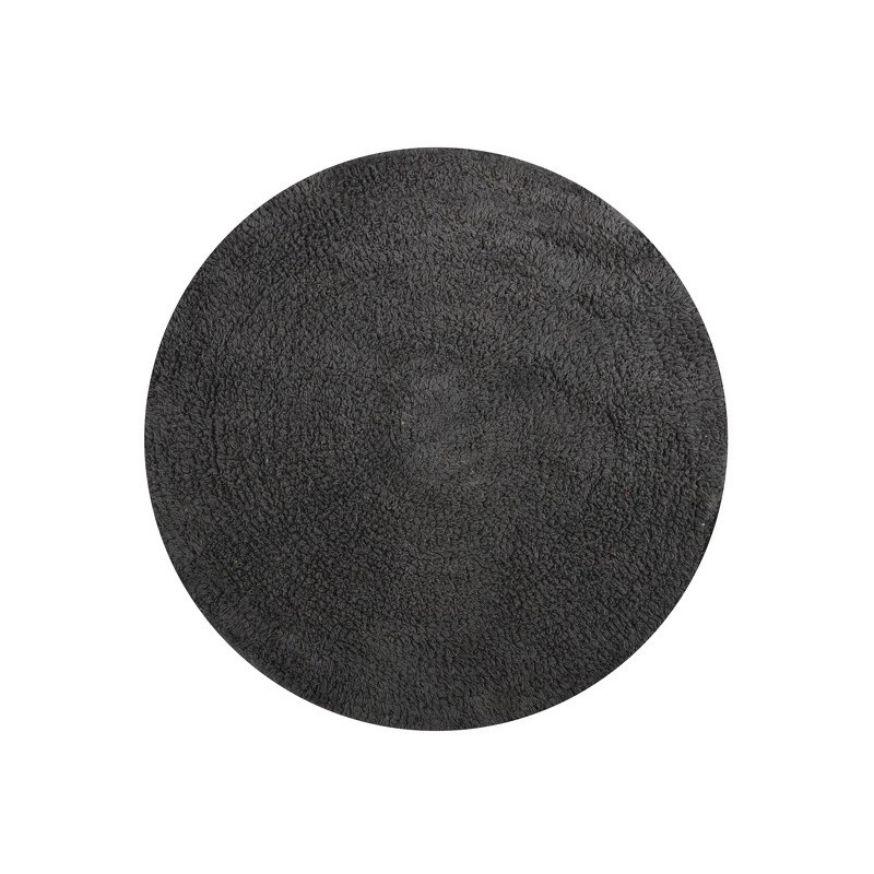 MSV Bathroom mat Round Cotton ø57Cm Anthracite Gray MSV