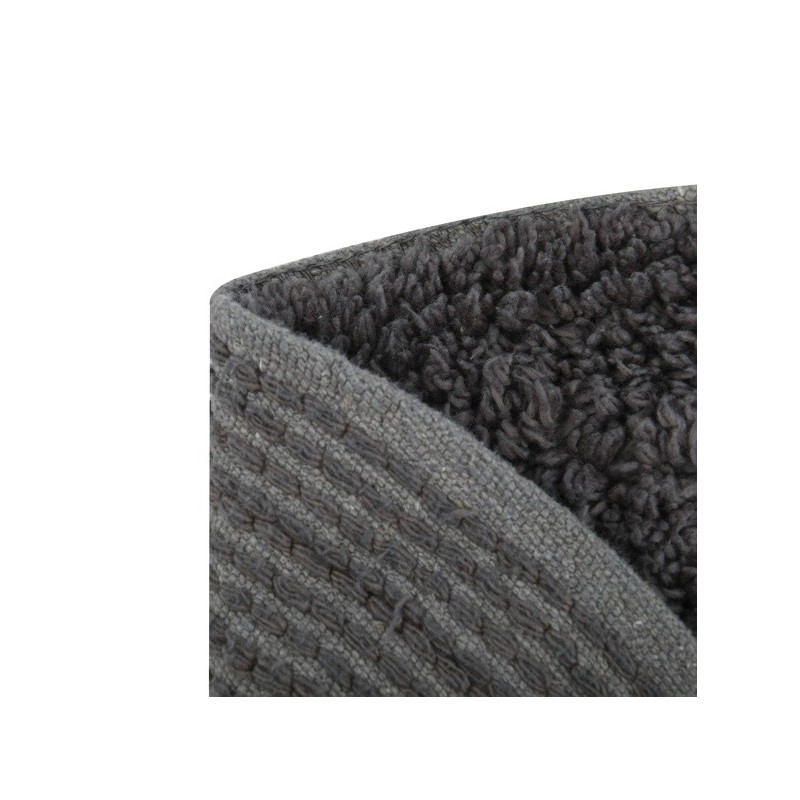 Tapis de bain Coton Rond ø57Cm Gris Anthracite MSV MSV