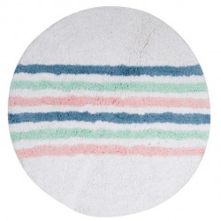 MSV Bathroom mat Round Cotton SEAUVILLE ø57cm Multicolor