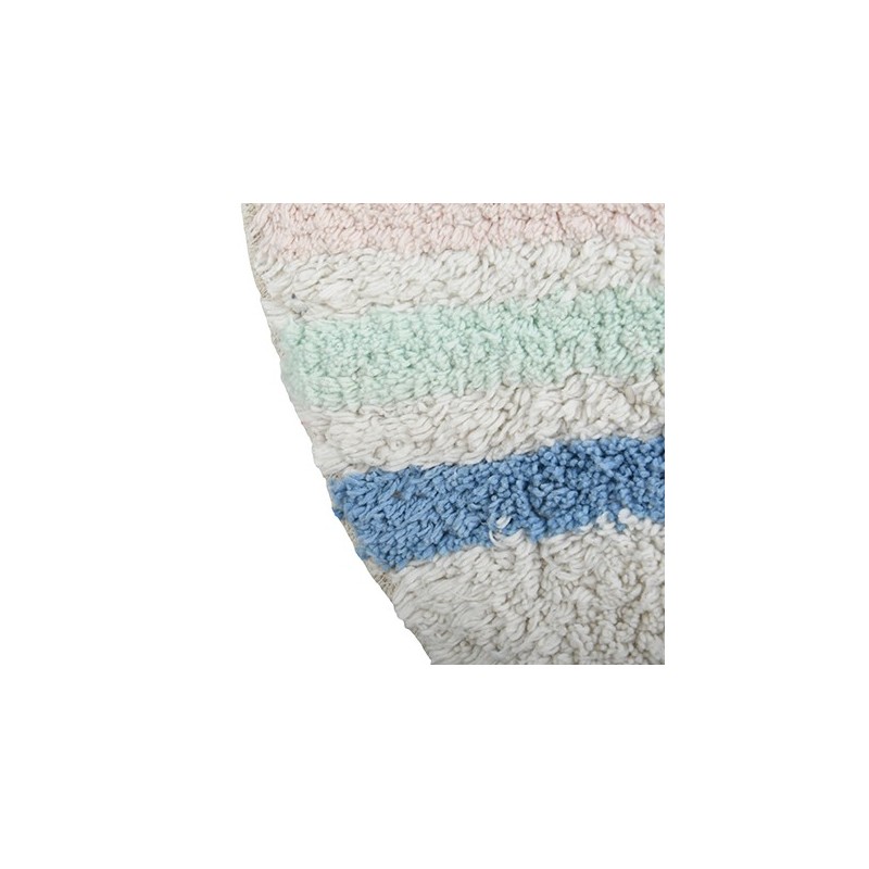 MSV Bathroom mat Round Cotton SEAUVILLE ø57cm Multicolor MSV