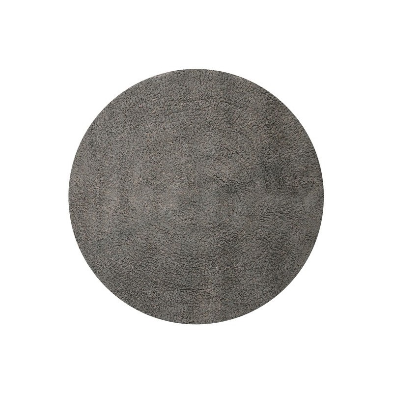 MSV Alfombra de baño redonda de algodón ø57cm Taupe MSV