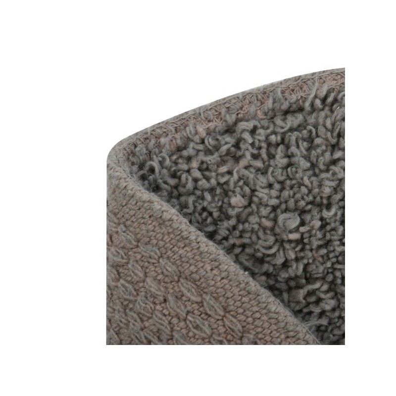 MSV  Tappetino da bagno rotondo cotone ø57cm Tortora MSV