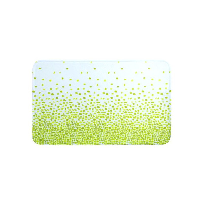 MSV Alfombra de baño Microfibra 45x75cm BREST Verde MSV