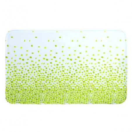 MSV Alfombra de baño Microfibra 45x75cm BREST Verde MSV
