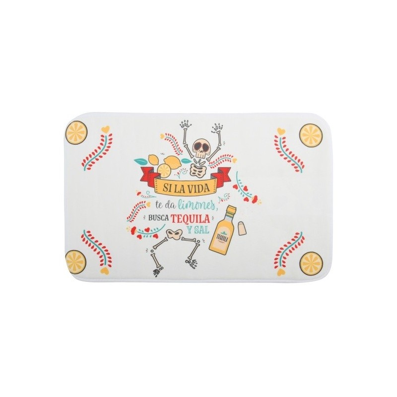 MSV Alfombra de baño Microfibra 45x75cm Tequila MSV