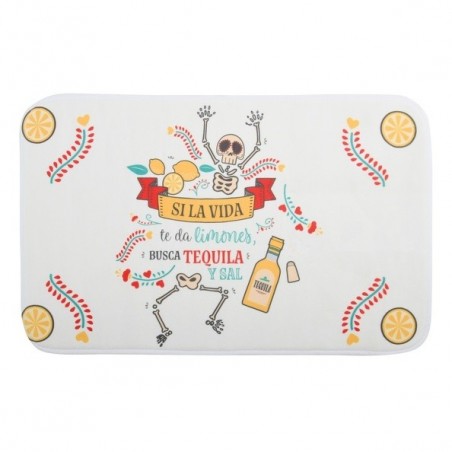 MSV Alfombra de baño Microfibra 45x75cm Tequila MSV