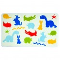 MSV Alfombra de baño Microfibra 45x75cm Zoo MSV