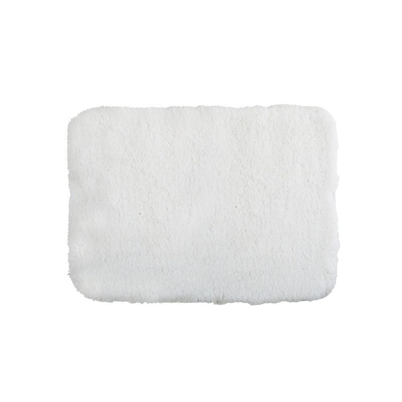 MSV Alfombra Baño Microfibra 50X70cm Blanco MSV