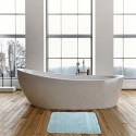 Tapis de bain Microfibre 50x70cm Bleu MSV MSV
