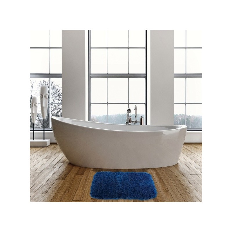 MSV Bathroom mat Microfiber 50x70cm Navy Blue MSV