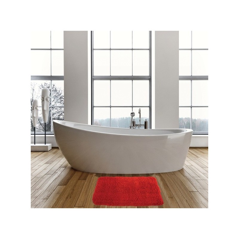 Tapis de bain Microfibre 50X70cm Rouge MSV MSV