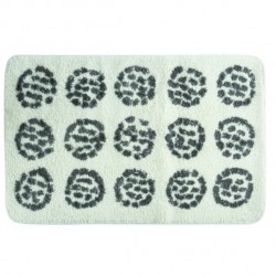 MSV Alfombra de Baño de Microfibra BEGONIA 50x80cm Marrón y Beige MSV