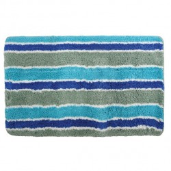 MSV Alfombra Baño Microfibra QUITO 50x80cm Azul y Verde MSV