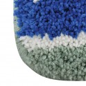 MSV Badematte QUITO Mikrofaser 50x80cm Blau & Grün MSV