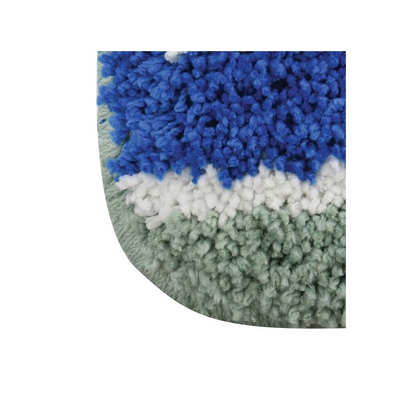 MSV Badematte QUITO Mikrofaser 50x80cm Blau & Grün MSV