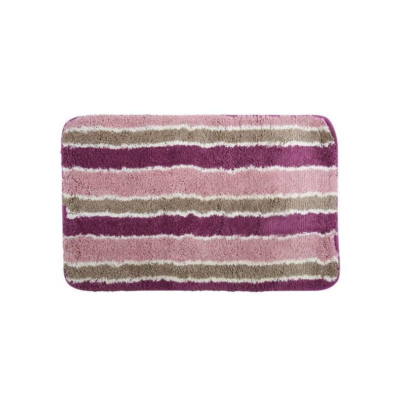 MSV Tappetino da bagno microfibra QUITO 50x80 cm rosa e viola MSV