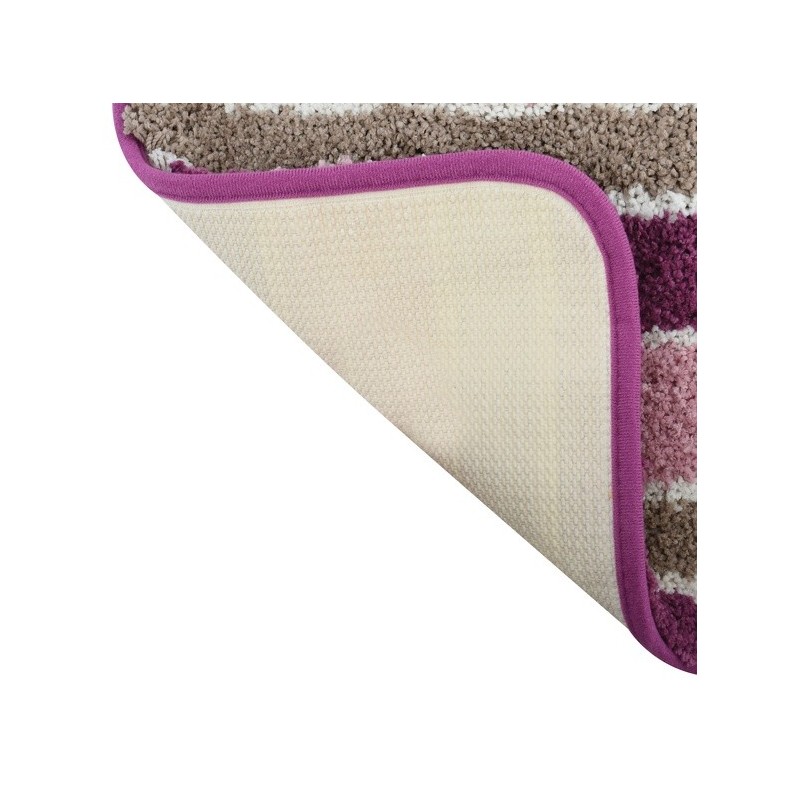 MSV Bathroom mat Microfiber QUITO 50x80cm Pink & Purple MSV