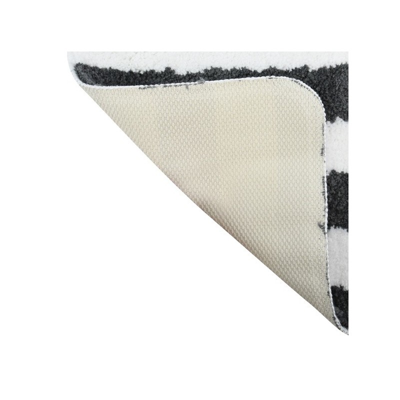 Tapis de bain Microfibre 50x80cm SEAUVILLE Gris Anthracite MSV MSV