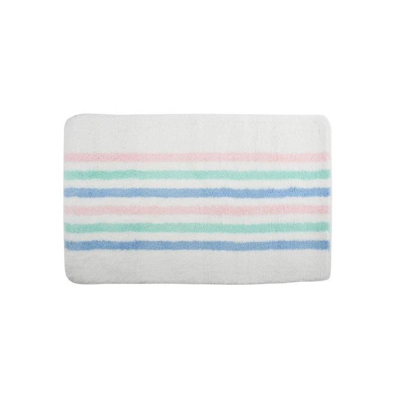 MSV Alfombrilla de baño de microfibra SEAUVILLE 50x80cm Multicolor MSV