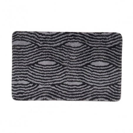 Tapis de bain Microfibre 50x80cm Wave Gris MSV MSV