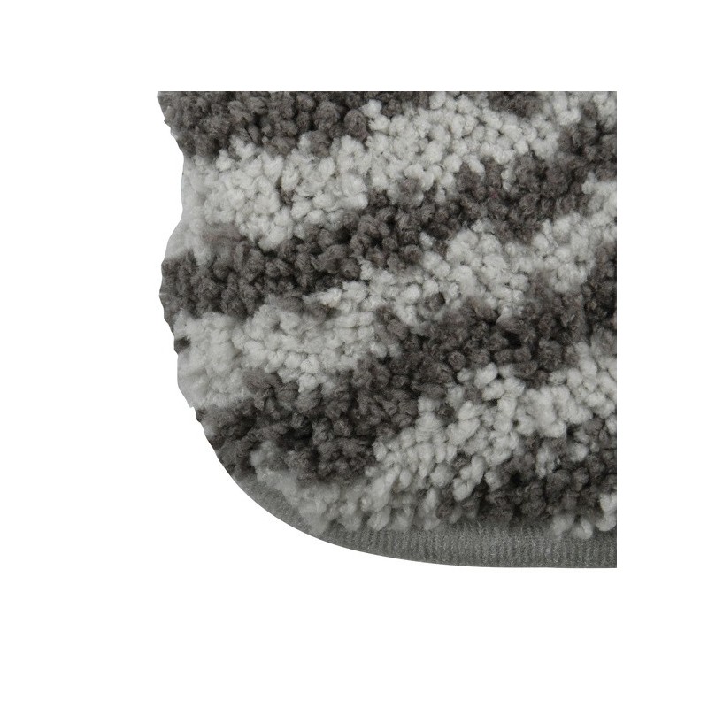 MSV Badematte Mikrofaser 50x80cm Wave Grey MSV