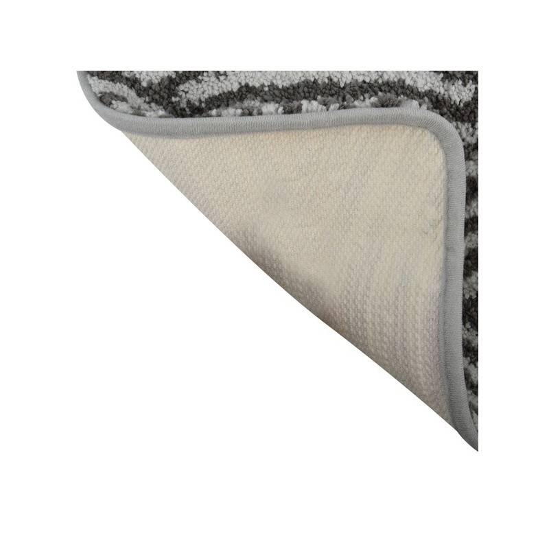 MSV Alfombra de baño Microfibra 50x80cm Wave Grey MSV