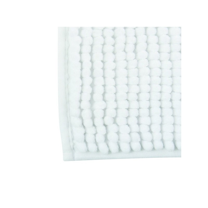 Tapis de bain Microfibre CHENILLE 40x60cm Blanc MSV MSV