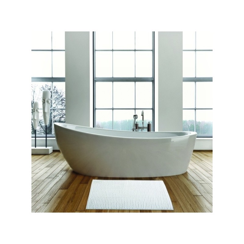 MSV Badematte CHENILLE Mikrofaser 40x60cm Weiß MSV