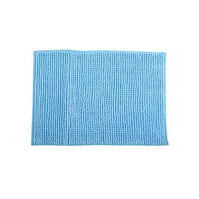 MSV Badematte CHENILLE Mikrofaser 40x60cm Hellblau MSV