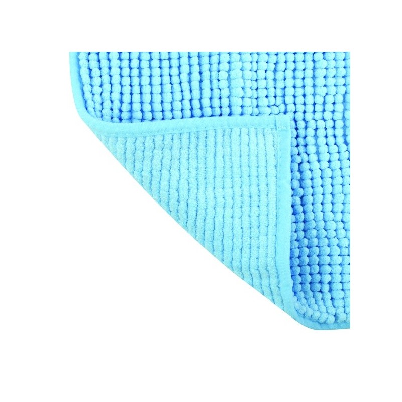 Tapis de bain Microfibre CHENILLE 40x60cm Bleu Ciel MSV MSV