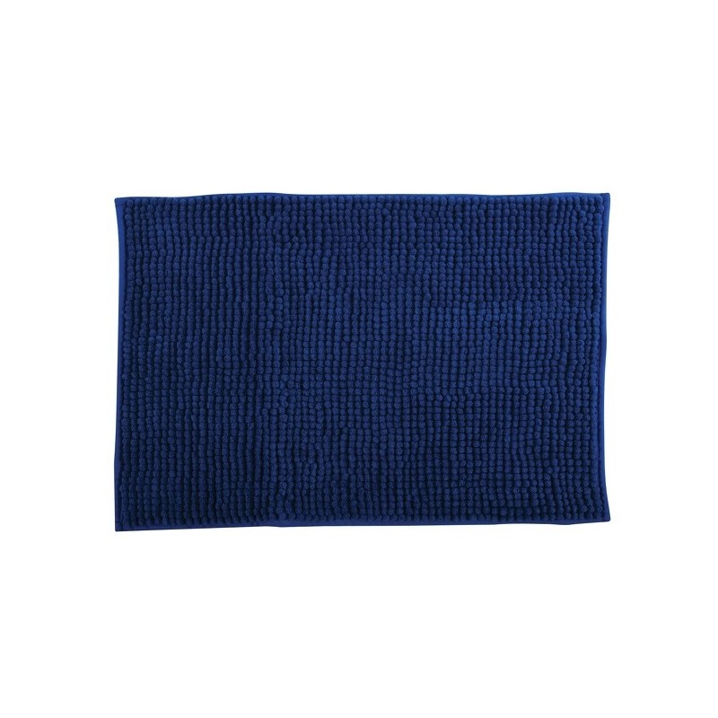 MSV Bathroom mat CHENILLE Microfiber 40x60cm Dark Blue MSV