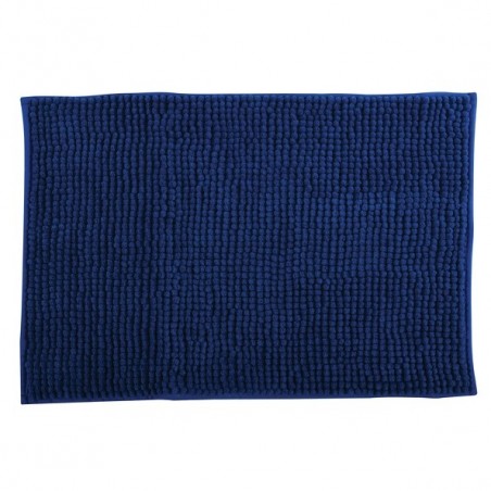 MSV Badematte CHENILLE Mikrofaser 40x60cm Dunkelblau MSV
