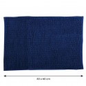 MSV Bathroom mat CHENILLE Microfiber 40x60cm Dark Blue MSV