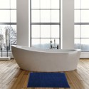 MSV Bathroom mat CHENILLE Microfiber 40x60cm Dark Blue MSV