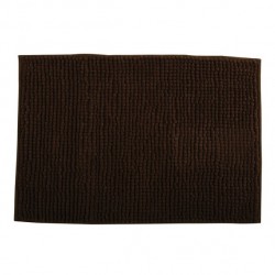 Tapis de bain Microfibre CHENILLE 40x60cm Marron Chocolat MSV MSV