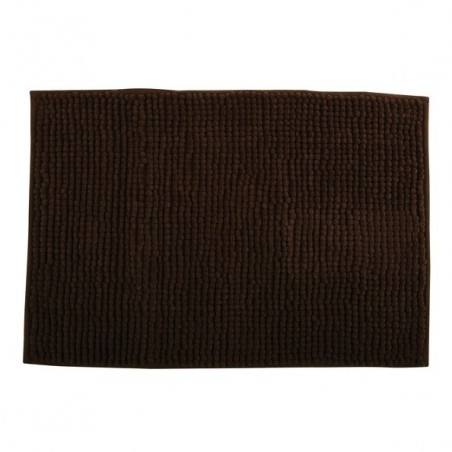 Tapis de bain Microfibre CHENILLE 40x60cm Marron Chocolat MSV MSV