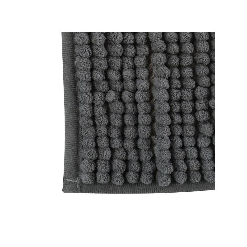 MSV Badematte CHENILLE Mikrofaser 40x60cm Dunkelgrau MSV