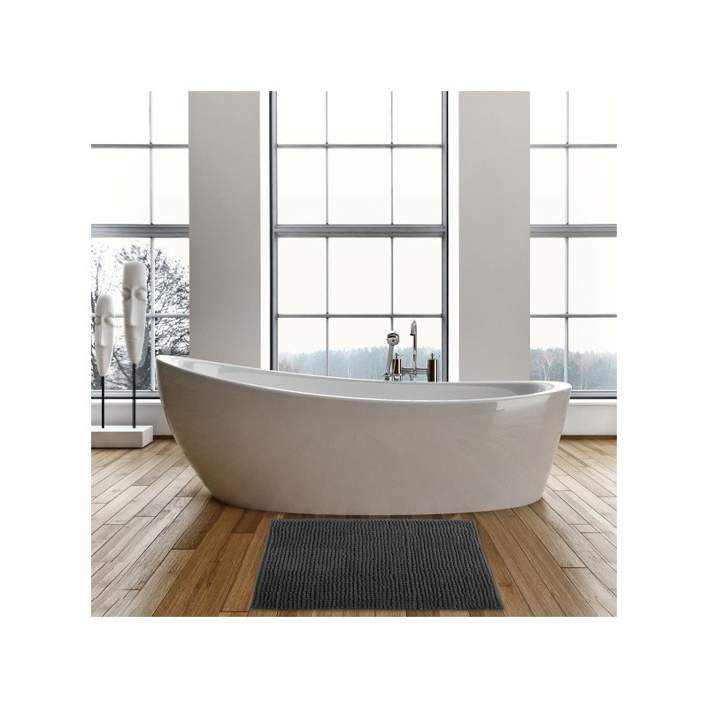 MSV Bathroom mat CHENILLE Microfiber 40x60cm Dark Gray MSV