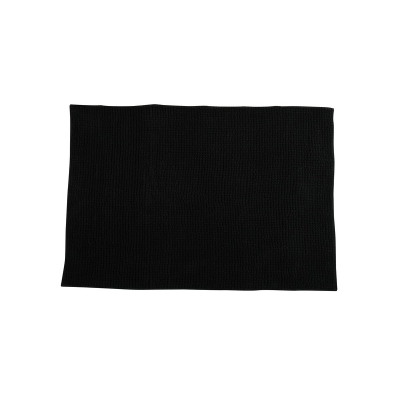 MSV Alfombra de Baño Microfibra CHENILLE 40x60cm Negro MSV