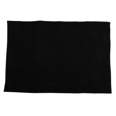 MSV Bathroom mat CHENILLE Microfiber 40x60cm Black MSV