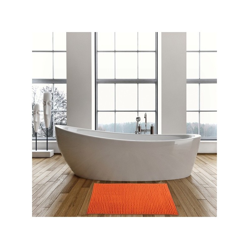 MSV Bathroom mat CHENILLE Microfiber 40x60cm Orange MSV
