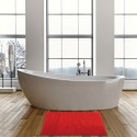 Tapis de bain Microfibre CHENILLE 40x60cm Rouge MSV MSV