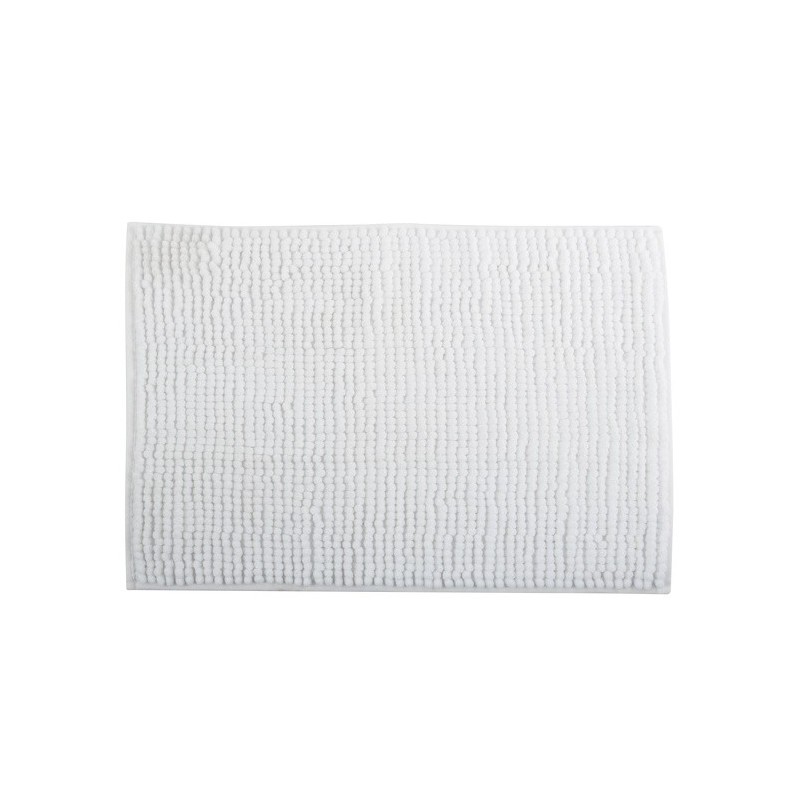 MSV Tappetino da bagno CHENILLE microfibra 60x90cm Bianco MSV