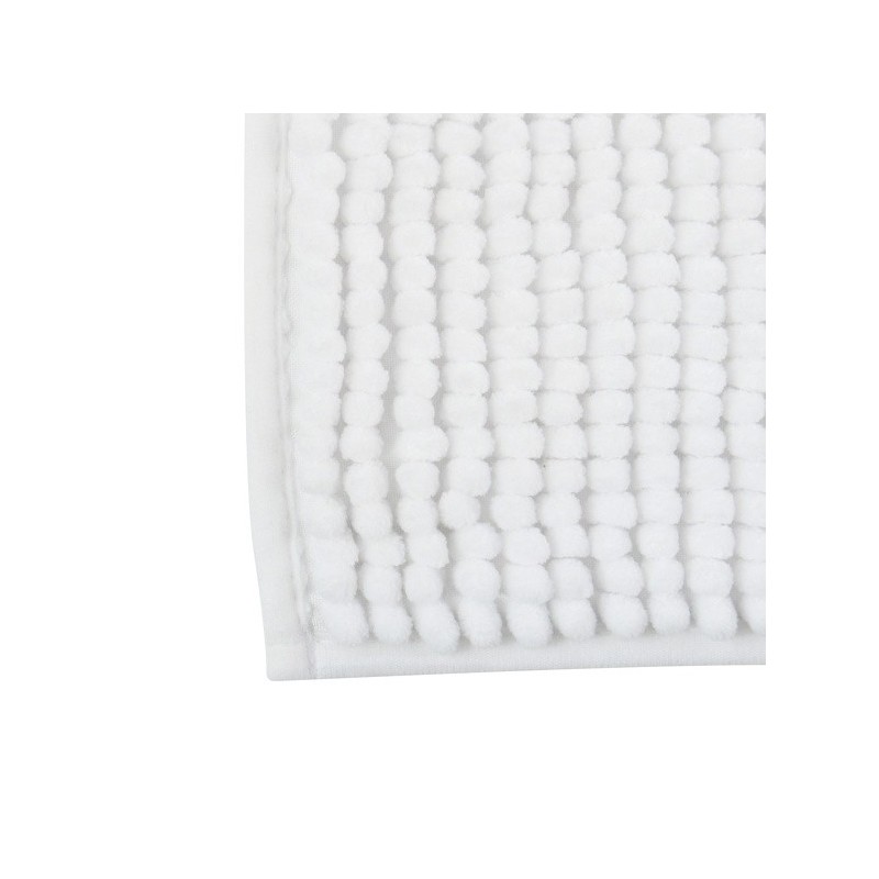 MSV Tappetino da bagno CHENILLE microfibra 60x90cm Bianco MSV