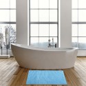 Tapis de bain Microfibre CHENILLE 60x90cm Bleu Ciel MSV MSV
