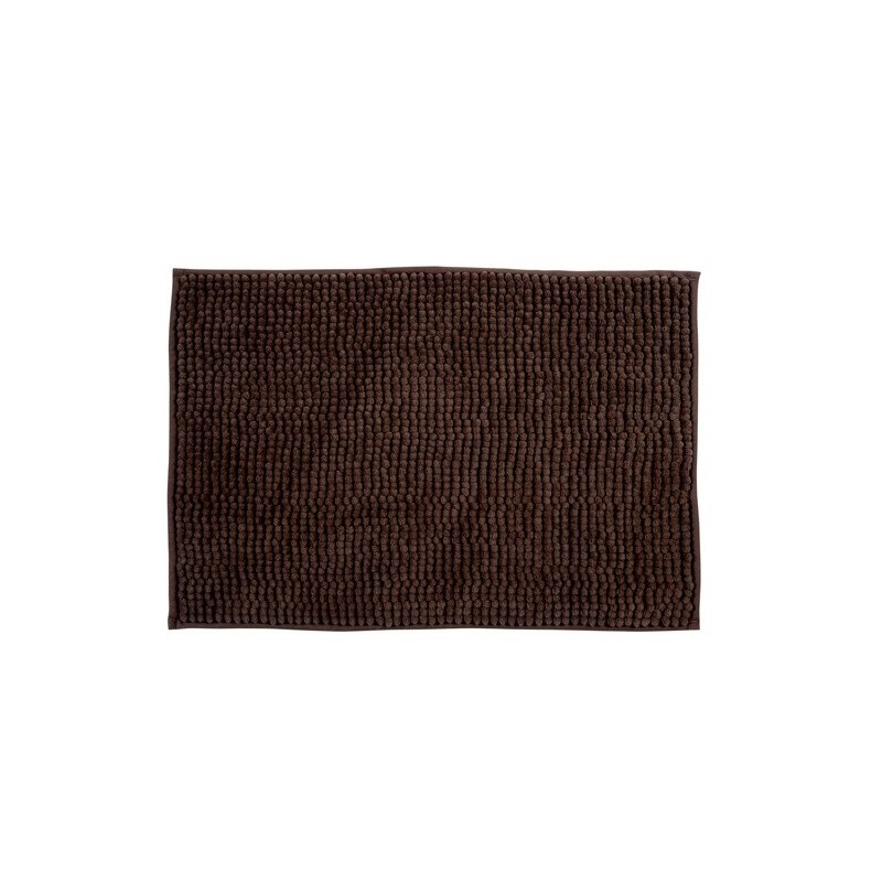 MSV Alfombra de Baño Microfibra CHENILLE 60x90cm Marrón MSV