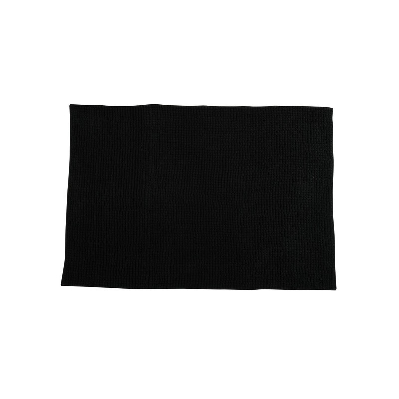 Tapis de bain Microfibre CHENILLE 60x90cm Noir MSV MSV