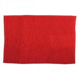 Tapis de bain Microfibre CHENILLE 60x90cm Rouge MSV MSV