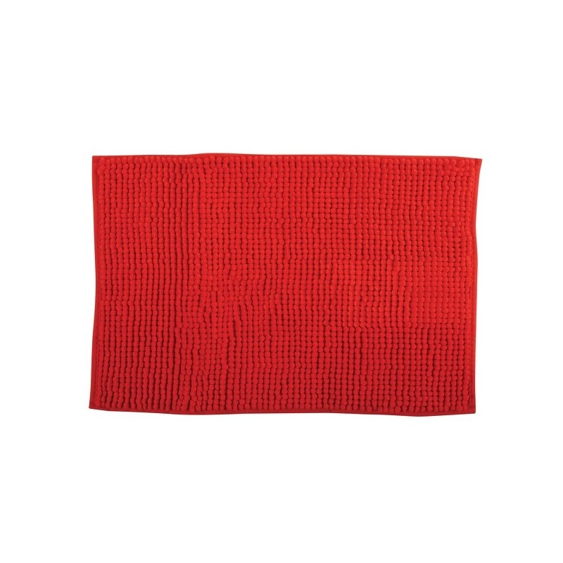 MSV Bathroom mat CHENILLE Microfiber 60x90cm Red MSV