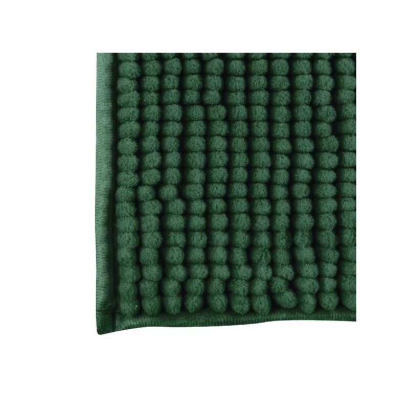 MSV Bathroom mat CHENILLE Microfiber 60x90cm Dark Green MSV